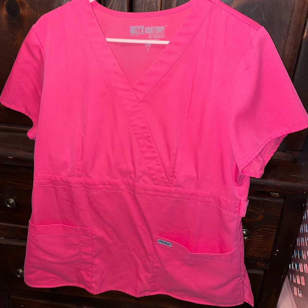 Hot pink Grey’s Anatomy Scrub Top